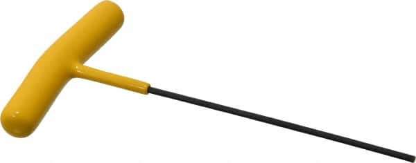 Bondhus - 3/32" Hex, T-Handle Cushion Grip, Hex Key - 4" OAL, Protanium High Torque Steel, Inch System of Measurement - Industrial Tool & Supply