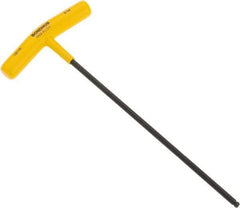 Bondhus - 3/16" Hex, T-Handle Cushion Grip, Ball End Hex Key - 9-13/64" OAL, Protanium High Torque Steel, Inch System of Measurement - Industrial Tool & Supply