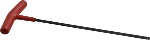 Bondhus - 4mm Hex, T-Handle Cushion Grip, Ball End Hex Key - 220mm OAL, Protanium High Torque Steel, Metric System of Measurement - Industrial Tool & Supply