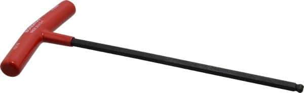 Bondhus - 8mm Hex, T-Handle Cushion Grip, Ball End Hex Key - 285mm OAL, Protanium High Torque Steel, Metric System of Measurement - Industrial Tool & Supply