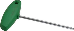 Wiha - T10 Standard Torx Key - Flag-Style, 3.94" Length Under Head, 100mm OAL - Industrial Tool & Supply