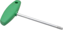 Wiha - T45 Standard Torx Key - Flag-Style, 5.91" Length Under Head, 150mm OAL - Industrial Tool & Supply