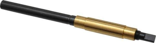 Made in USA - 7-1/2" Length x 11/16" Diam Through Hole Barrel Lap - 1/2" Arbor Diam, 3" Barrel Length, Eccentric Slot - Industrial Tool & Supply