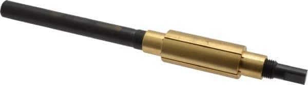 Made in USA - 7-1/4" Length x 7/8" Diam Through Hole Barrel Lap - 1/2" Arbor Diam, 3" Barrel Length, Eccentric Slot - Industrial Tool & Supply