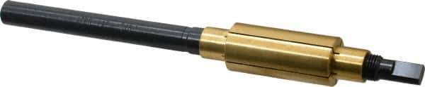 Made in USA - 7-1/4" Length x 15/16" Diam Through Hole Barrel Lap - 1/2" Arbor Diam, 3" Barrel Length, Eccentric Slot - Industrial Tool & Supply