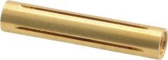 Made in USA - 3/16" Diam Through Hole Barrel Cylinder - 1" Barrel Length, Eccentric Slot - Industrial Tool & Supply