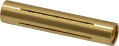 Made in USA - 1/4" Diam Through Hole Barrel Cylinder - 1-1/4" Barrel Length, Eccentric Slot - Industrial Tool & Supply
