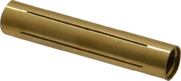 Made in USA - 11/32" Diam Through Hole Barrel Cylinder - 1-3/4" Barrel Length, Eccentric Slot - Industrial Tool & Supply