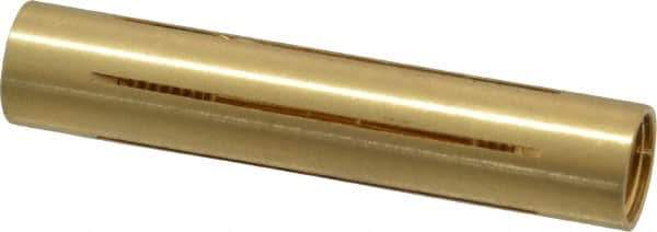 Made in USA - 3/8" Diam Through Hole Barrel Cylinder - 1.87" Barrel Length, Eccentric Slot - Industrial Tool & Supply