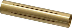 Made in USA - 1/2" Diam Through Hole Barrel Cylinder - 2-1/2" Barrel Length, Eccentric Slot - Industrial Tool & Supply