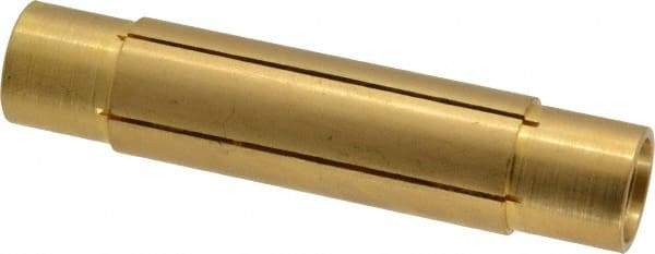 Made in USA - 11/16" Diam Through Hole Barrel Cylinder - 3" Barrel Length, Eccentric Slot - Industrial Tool & Supply