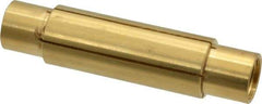 Made in USA - 3/4" Diam Through Hole Barrel Cylinder - 3" Barrel Length, Eccentric Slot - Industrial Tool & Supply