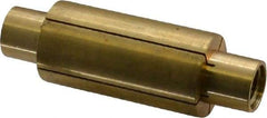 Made in USA - 1" Diam Through Hole Barrel Cylinder - 3" Barrel Length, Eccentric Slot - Industrial Tool & Supply