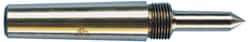 Riten - 1" Head Diam, Carbide-Tipped Steel Standard Point Solid Dead Center - 3MT Morse Taper, 1" Point Diam, 1-5/8" Point Length, 2-3/8" OAL - Industrial Tool & Supply
