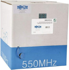 Tripp-Lite - Cat6, 24 AWG, 8 Wires, 550 MHz, Unshielded Network & Ethernet Cable - Blue, PVC, 1,000' OAL - Industrial Tool & Supply