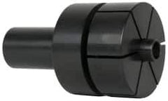 Mitee-Bite - 0.71 to 2.09" Expansion Diam, 4,000 Lb Holding Force, Steel ID Expansion Clamps - 2.1" Flange Diam, 3/4" Flange Thickness, 1" Mount Hole Diam, 6 Mount Holes, 1.75" Overall Height, 49 Ft/Lb Torque - Industrial Tool & Supply