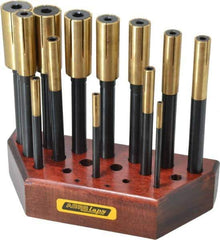 Made in USA - 13 Piece Blind Hole Lap Set - 3/16 to 1" Hole Diam - Industrial Tool & Supply