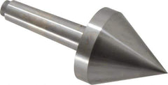 Riten - 2-3/4" Head Diam, Hardened Tool Steel Pipe Nose Point Solid Dead Center - 3MT Morse Taper, 2-3/4" Point Diam, 2.37" Point Length, 3.38" OAL - Industrial Tool & Supply