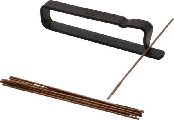 Made in USA - 2-1/2" Long x 0.046" Thick Midget Lap - 0.035" Arbor Diam, 10 Piece Set - Industrial Tool & Supply