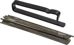 Made in USA - 3" Long x 0.07" Thick Midget Lap - 0.05" Arbor Diam, 10 Piece Set - Industrial Tool & Supply