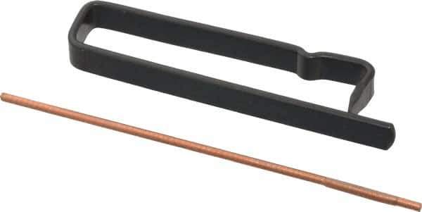 Made in USA - 3" Long x 0.079" Thick Midget Lap - 0.06" Arbor Diam, 10 Piece Set - Industrial Tool & Supply
