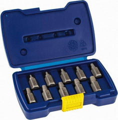 Irwin Hanson - 10 Piece Spiral Flute Screw Extractor Set - Screw Range 1/8 to 13/32" - Industrial Tool & Supply