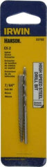 Irwin - 2 Piece Spiral Flute Screw Extractor & Drill Set - Screw Range 5/32 to 7/32" - Industrial Tool & Supply