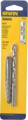 Irwin - 2 Piece Spiral Flute Screw Extractor & Drill Set - Screw Range 3/8 to 5/8" - Industrial Tool & Supply