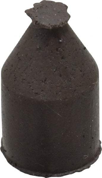 Cratex - 3/8" Max Diam x 5/8" Long, Cone, Rubberized Point - Medium Grade, Silicon Carbide, 1/16" Arbor Hole, Unmounted - Industrial Tool & Supply