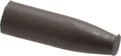 Cratex - 9/32" Max Diam x 1" Long, Cone, Rubberized Point - Medium Grade, Silicon Carbide, 1/16" Arbor Hole, Unmounted - Industrial Tool & Supply