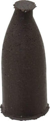 Cratex - 3/8" Max Diam x 1" Long, Cone, Rubberized Point - Medium Grade, Silicon Carbide, 1/8" Arbor Hole, Unmounted - Industrial Tool & Supply