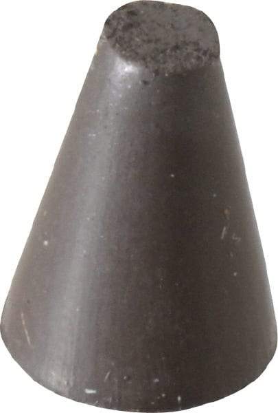 Cratex - 5/8" Max Diam x 7/8" Long, Taper, Rubberized Point - Medium Grade, Silicon Carbide, 1/8" Arbor Hole, Unmounted - Industrial Tool & Supply