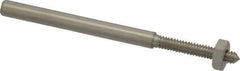 Value Collection - 1/8" Shank No. 4 Abrasive Point Mandrel - 1-3/4" Length, 1/16" Hole Compatibility, for Cones, Points & Rubberized Points - Industrial Tool & Supply