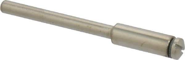 Value Collection - 1/8" Shank No. 3 Abrasive Point Mandrel - 1-3/4" Length, 1/16" Hole Compatibility, for Small Wheels - Industrial Tool & Supply