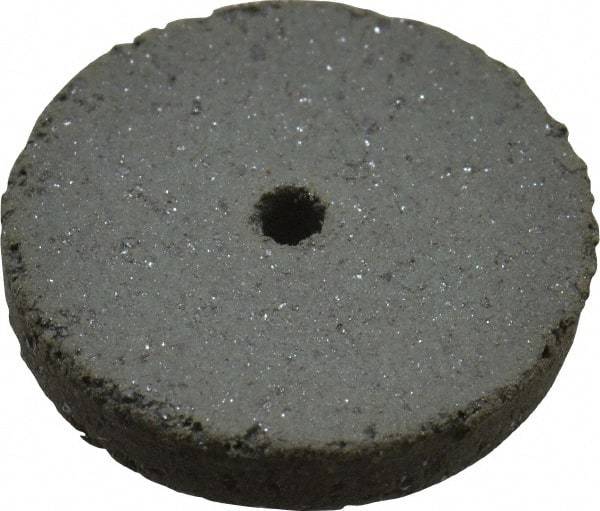 Cratex - 5/8" Diam x 1/16" Hole x 3/32" Thick, Surface Grinding Wheel - Silicon Carbide, Coarse Grade, 25,000 Max RPM, Rubber Bond, No Recess - Industrial Tool & Supply