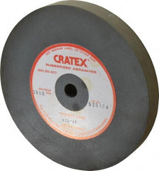 Cratex - 6" Diam x 1/2" Hole x 3/4" Thick, Surface Grinding Wheel - Silicon Carbide, Extra Fine Grade, 3,600 Max RPM, Rubber Bond, No Recess - Industrial Tool & Supply