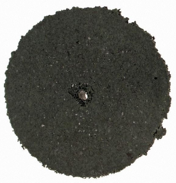 Cratex - 1" Diam x 1/16" Hole x 1/8" Thick, Surface Grinding Wheel - Silicon Carbide, Coarse Grade, Rubber Bond, No Recess - Industrial Tool & Supply