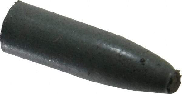 Cratex - 9/32" Max Diam x 1" Long, Cone, Rubberized Point - Coarse Grade, Silicon Carbide, 1/16" Arbor Hole, Unmounted - Industrial Tool & Supply