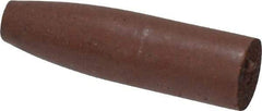 Cratex - 9/32" Max Diam x 1" Long, Cone, Rubberized Point - Fine Grade, Silicon Carbide, 1/16" Arbor Hole, Unmounted - Industrial Tool & Supply