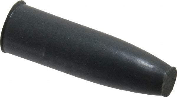 Cratex - 9/32" Max Diam x 1" Long, Cone, Rubberized Point - Very Fine Grade, Silicon Carbide, 1/16" Arbor Hole, Unmounted - Industrial Tool & Supply
