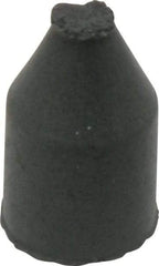 Cratex - 3/8" Max Diam x 5/8" Long, Cone, Rubberized Point - Coarse Grade, Silicon Carbide, 1/16" Arbor Hole, Unmounted - Industrial Tool & Supply