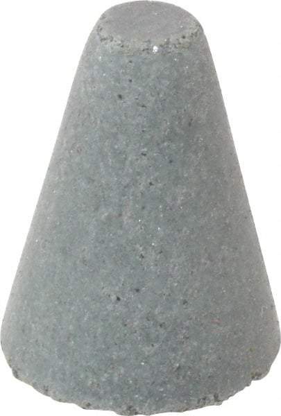 Cratex - 5/8" Max Diam x 7/8" Long, Taper, Rubberized Point - Coarse Grade, Silicon Carbide, 1/8" Arbor Hole, Unmounted - Industrial Tool & Supply