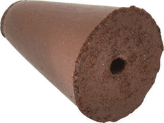 Cratex - 5/8" Max Diam x 7/8" Long, Taper, Rubberized Point - Fine Grade, Silicon Carbide, 1/8" Arbor Hole, Unmounted - Industrial Tool & Supply