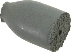 Cratex - 1/2" Max Diam x 7/8" Long, Cone, Rubberized Point - Coarse Grade, Silicon Carbide, 1/8" Arbor Hole, Unmounted - Industrial Tool & Supply