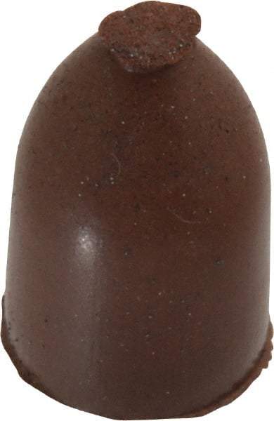 Cratex - 1/2" Max Diam x 7/8" Long, Cone, Rubberized Point - Fine Grade, Silicon Carbide, 1/8" Arbor Hole, Unmounted - Industrial Tool & Supply