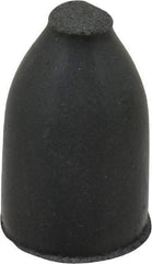 Cratex - 1/2" Max Diam x 7/8" Long, Cone, Rubberized Point - Very Fine Grade, Silicon Carbide, 1/8" Arbor Hole, Unmounted - Industrial Tool & Supply
