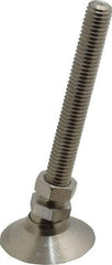 Vlier - 1/2-13 Bolt Thread, Studded Pivotal Stud Mount Leveling Pad & Mount - 3,750 Max Lb Capacity, 1-7/8" Base Diam - Industrial Tool & Supply