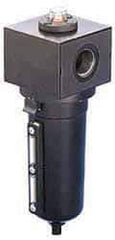 Parker - 3/4" Port Coalescing Filter - Aluminum Bowl, Manual Drain, 250 Max psi, 3.62" Long x 11.9" High - Industrial Tool & Supply