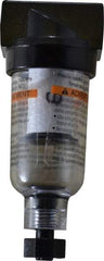 Parker - 1/4" Port, 20 CFM Coalescing Filter - Polycarbonate Bowl, Manual Drain, 150 Max psi - Industrial Tool & Supply