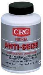 CRC - 8 oz Bottle High Temperature Anti-Seize Lubricant - Nickel, -95 to 2,400°F, Gray, Water Resistant - Industrial Tool & Supply